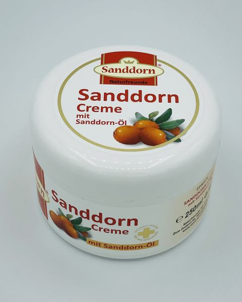 Sanddorn-Creme mit Sanddorn-Öl